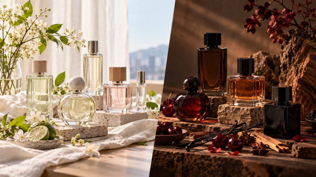 Contrasting soft and bold scent styles in contemporary Korean perfumery