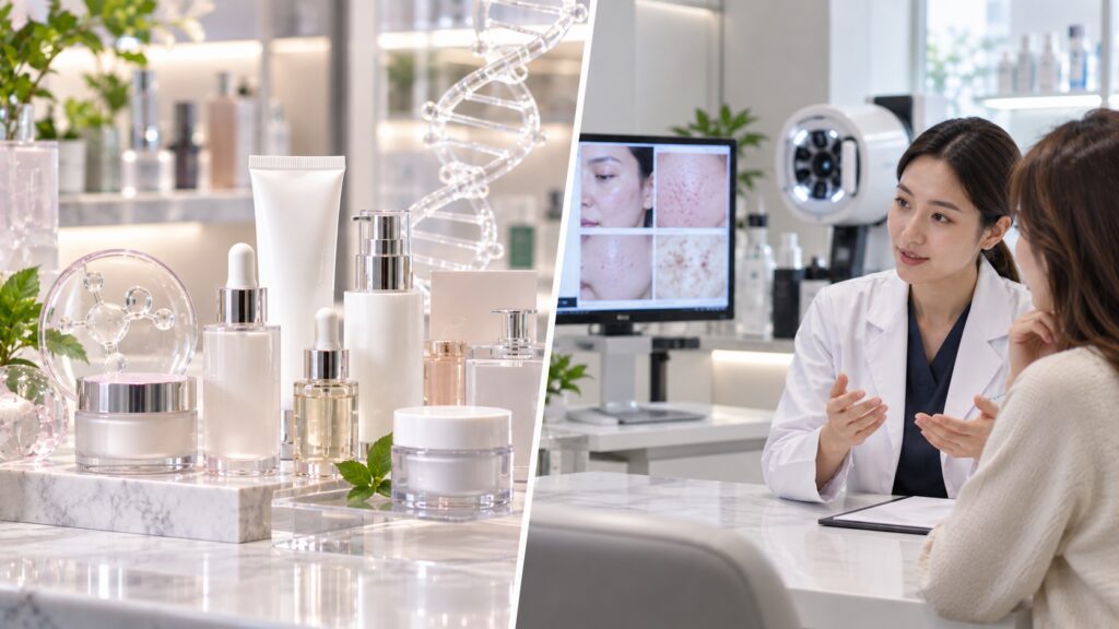 PDRN skincare compared with professional dermatology treatment in Korea